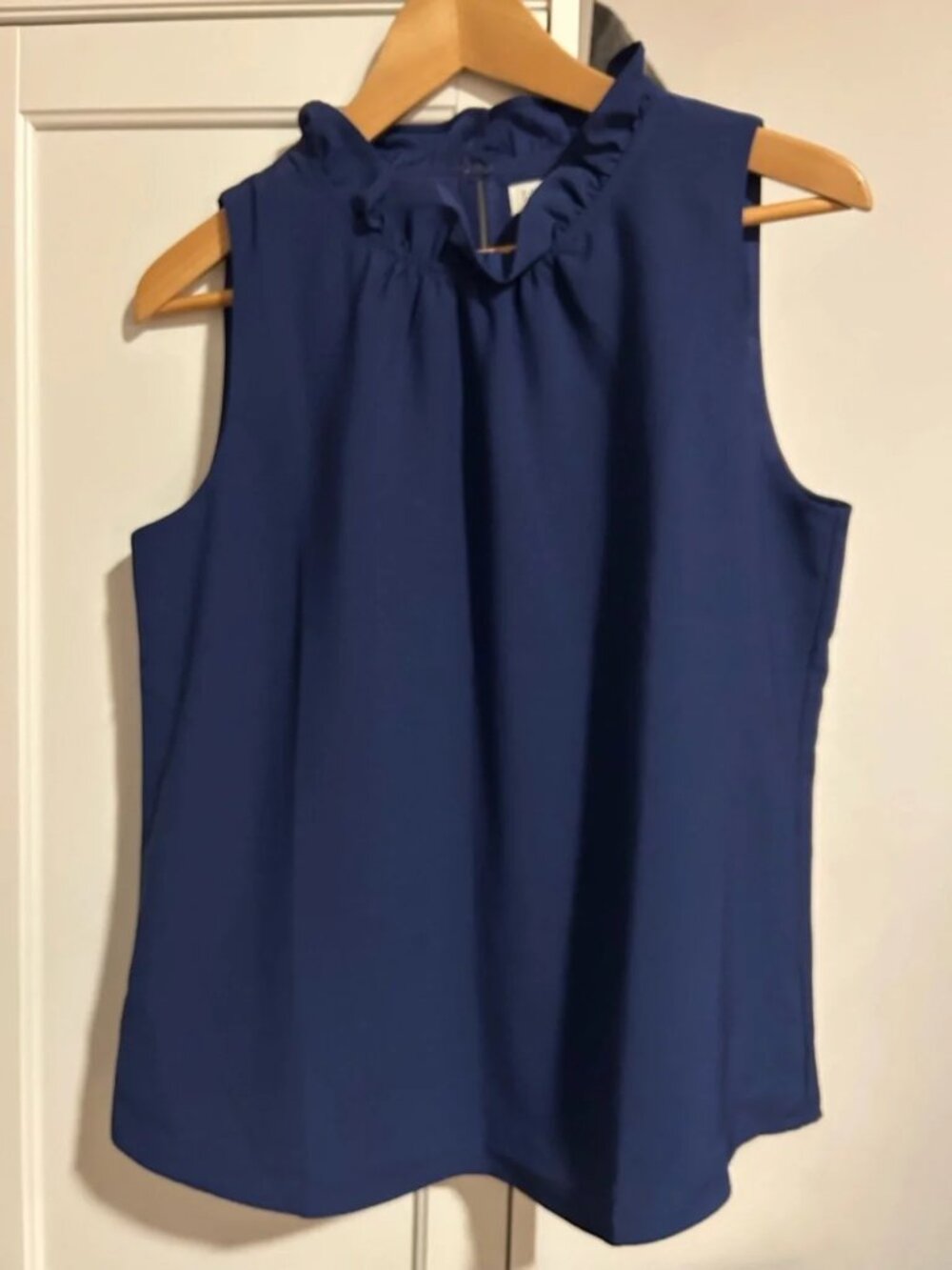 J Crew Elegant Navy Sleeveless Top 2x